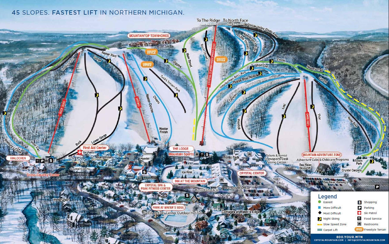Crystal Mountain Trail Map