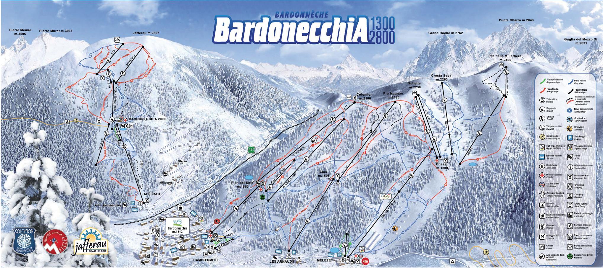 Bardonecchia Piste Map Plan Of Ski Slopes And Lifts OnTheSnow Bardonecchia Piste Map Plan Of Ski Slopes And Lifts OnTheSnow