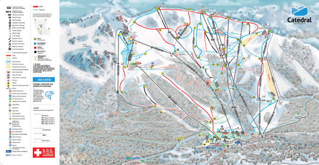 Cerro Catedral Mapa sjezdovek