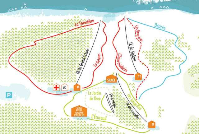 Plan des pistes - Prabouré