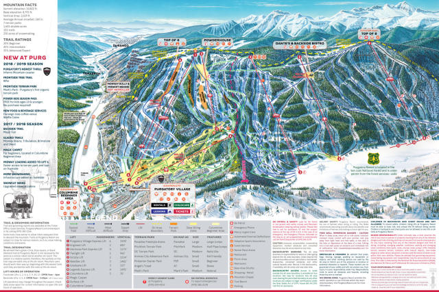 Plan des pistes - Purgatory