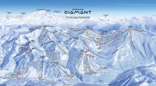 Plan des pistes - Notre Dame de Bellecombe