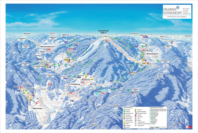 Bleaml Alm – mapa tras narciarskich