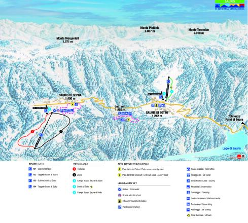Sauris Plano de pistas