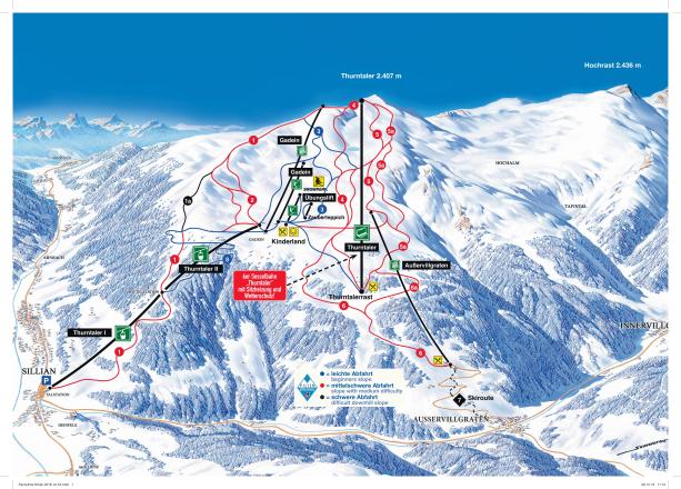 Plan des pistes - Sillian