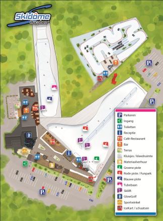 Skidome Rucphen resort's trail map