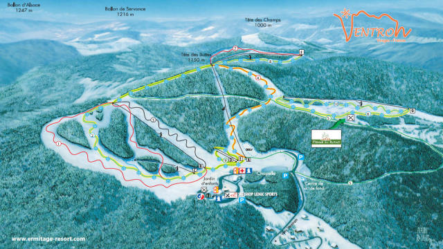 Plan des pistes - Ventron