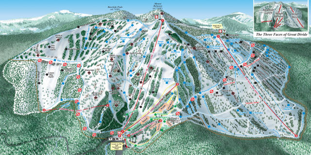 Great Divide Mappa piste