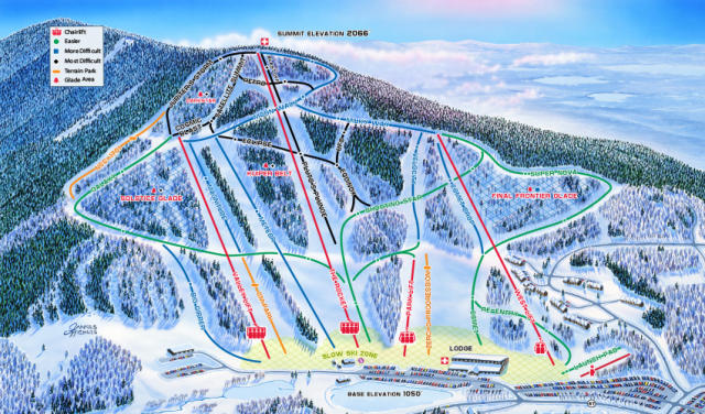 Plan des pistes - Crotched Mountain