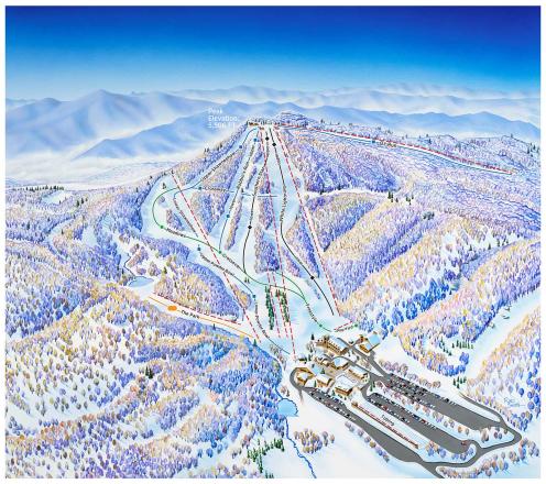 Plan des pistes - Beech Mountain Resort