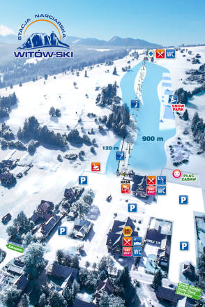 Witów ski – mapa tras narciarskich