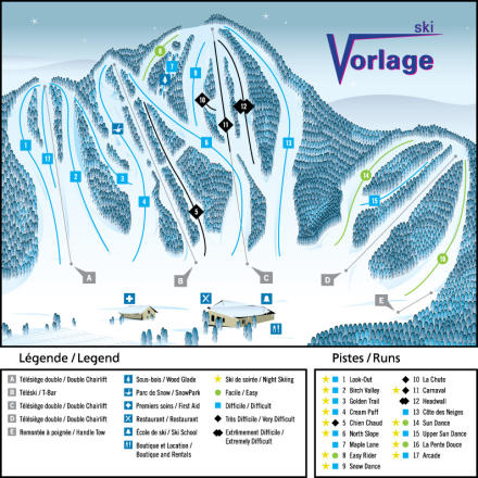 Vorlage – mapa tras narciarskich