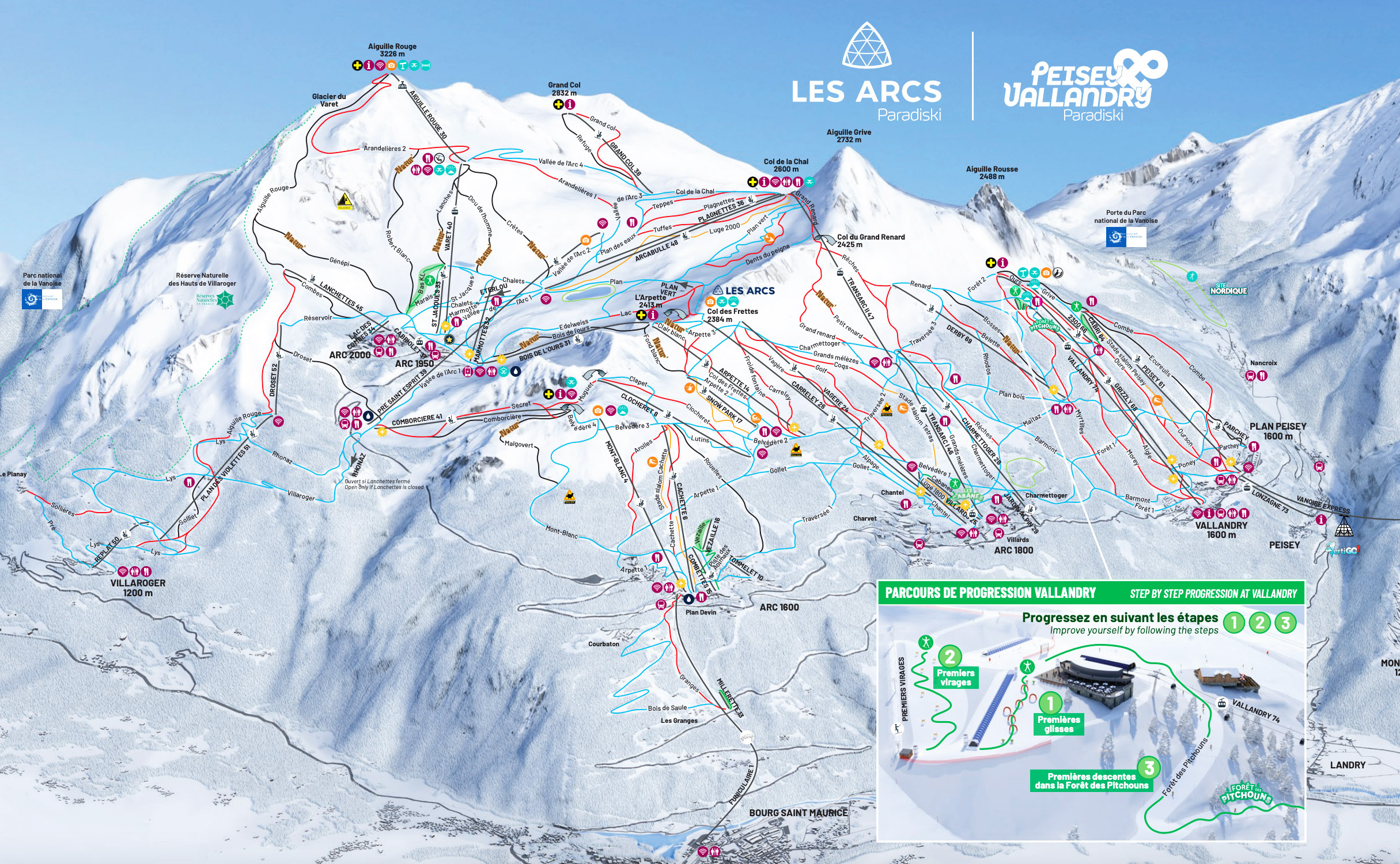 Arc 1800 Plan Des Pistes Arc 1800 Correnasergent Arc 1800 Plan Des Pistes Arc 1800 Correnasergent