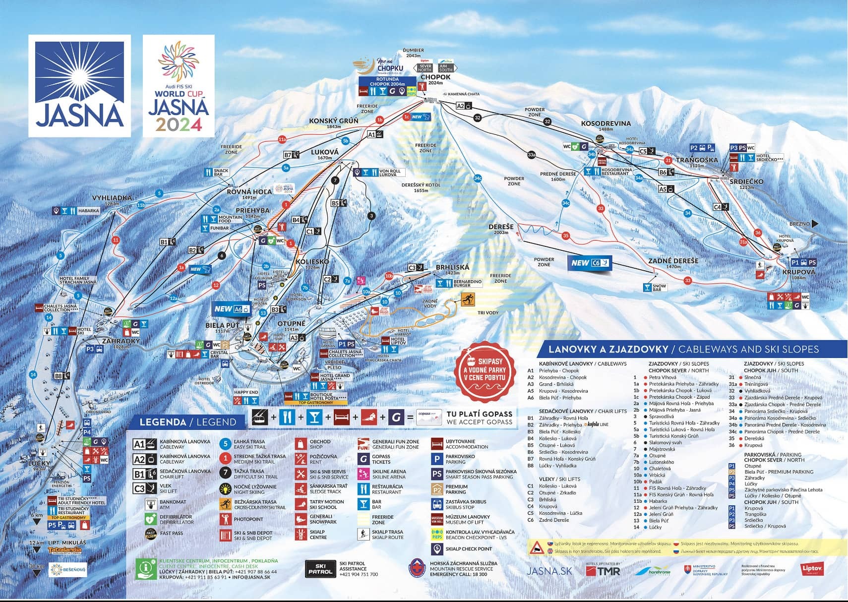 Jasna Piste Map Plan Of Ski Slopes And Lifts OnTheSnow