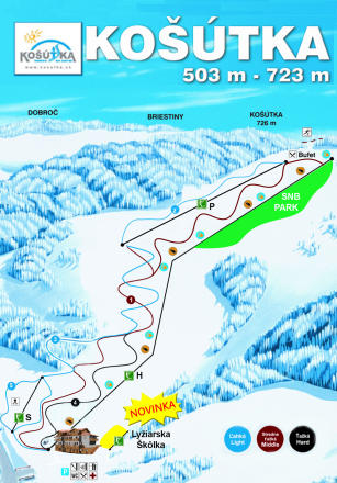 Hriňová - Košútka Trail Map