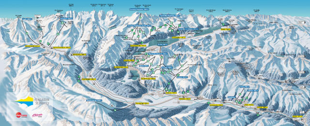 La Punt Piste Map