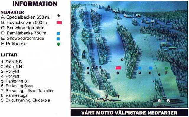 Åmåls Skicenter Mappa piste