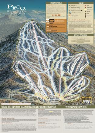 Plan des pistes - Pico Mountain 