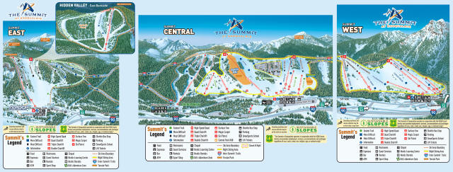 Plan des pistes - The Summit at Snoqualmie