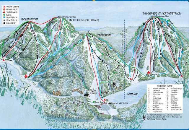 Christie Mountain Trail Map Whitecap Mountain Trail Map | Onthesnow