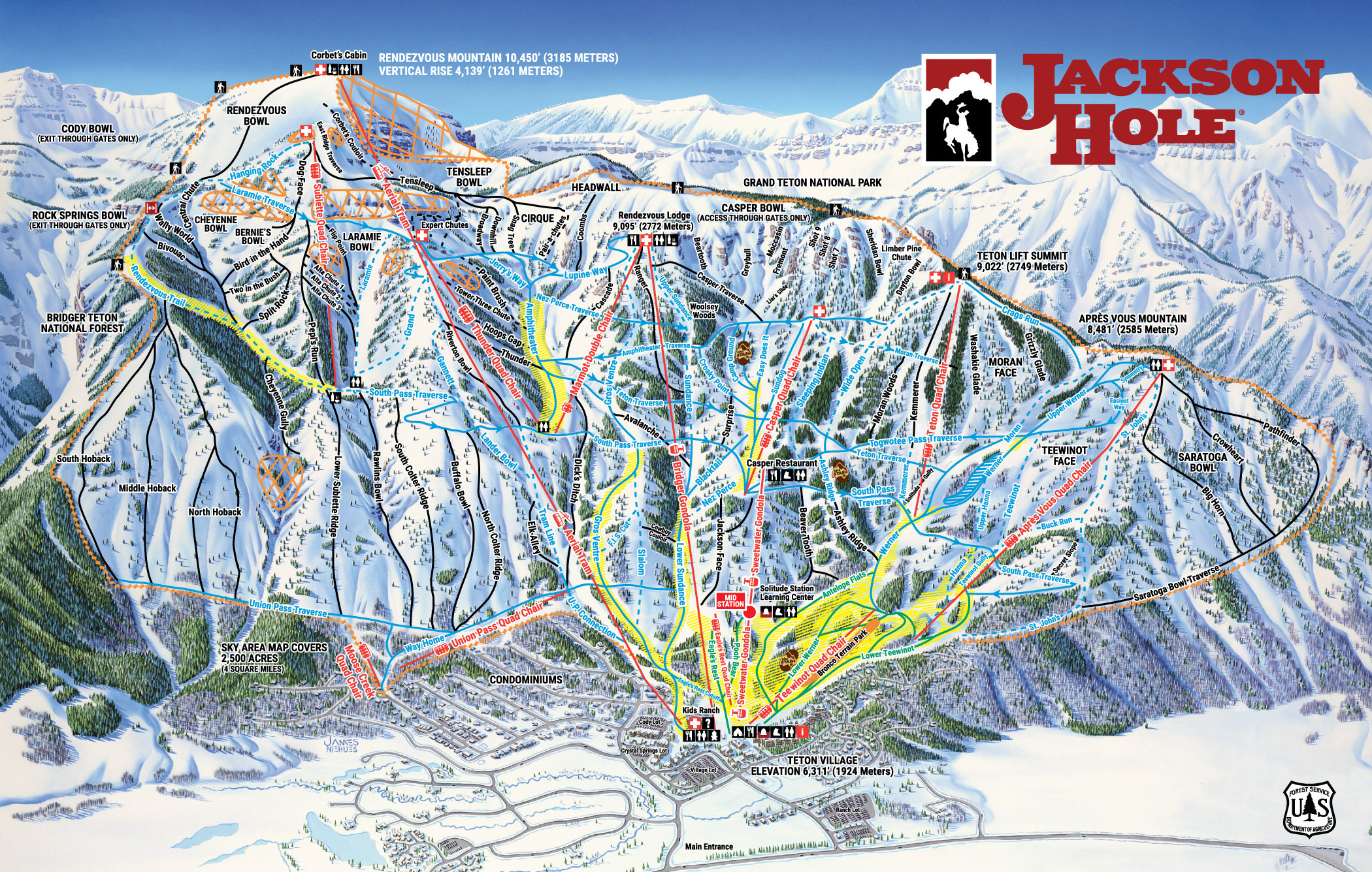 Jackson Hole Wyoming Ski Decal Sticker – 3 X 3.4 Inches – Made In USA